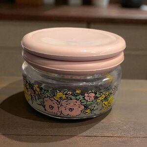 Vintage 1980s KIG Indonesia Short Glass Jar